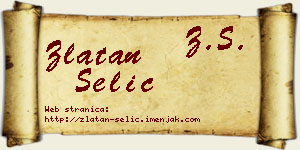 Zlatan Selić vizit kartica